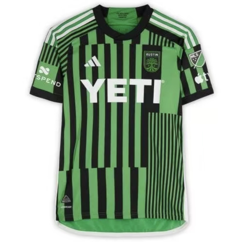 Ethan Finlay Austin FC Autographed Match-Used #13Green Jersey from the 2024 MLS Season -Size SFanatics Authentic Certified-Soccer Memorabilia