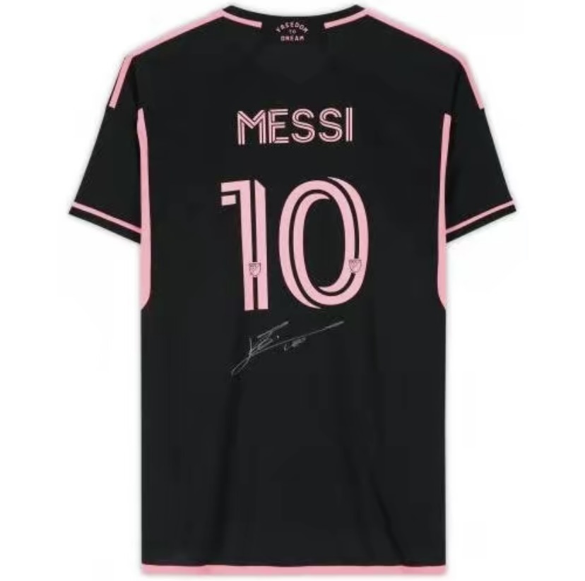 Lionel Messi Inter Miami CF Autographed 2022-23 Black Adidas Authentic Jersey-Fanatics Authentic Certified-Soccer Memorabilia