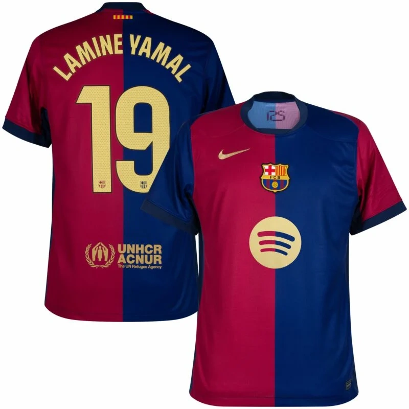 2425 Barcelona Home Co-branded Yamar Champions League Player Edition Away Lewandowski jersey Rafinha jersey