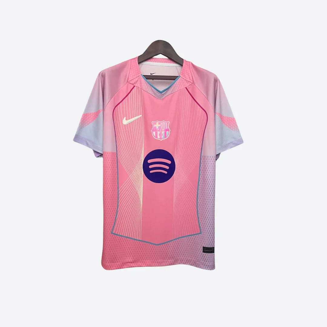 Barcelona Special Edition 2526 Barcelona jersey, short-sleeved football jersey, pink No. 10 Yamal top, player version