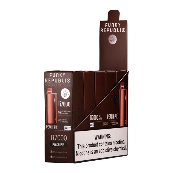 Peach Pie Funky Republic Ti7000 - Air Bar Vape Shop