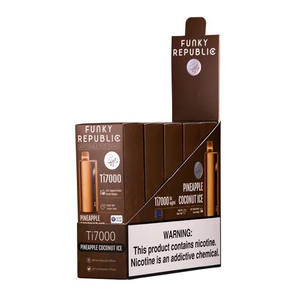 Pineapple Coconut Ice Funky Republic Ti7000 - Air Bar Vape Shop