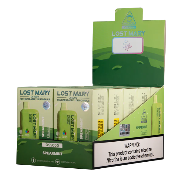 Spearmint Lost Mary OS5000 - Air Bar Vape Shop