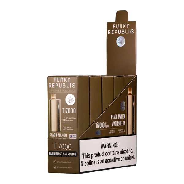 Peach Mango Watermelon Funky Republic Ti7000 - Air Bar Vape Shop
