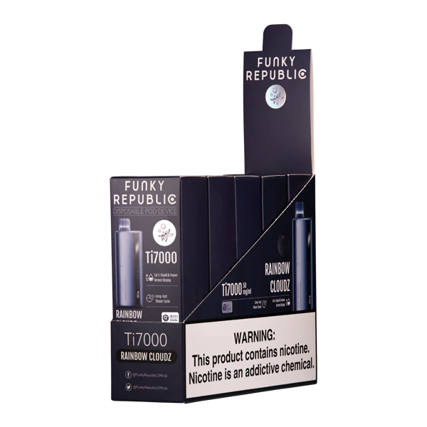 Rainbow Cloudz Funky Republic Ti7000 - Air Bar Vape Shop