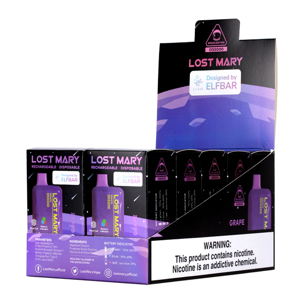 Grape Lost Mary OS5000 - Air Bar Vape Shop