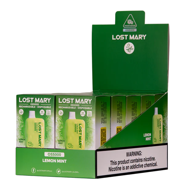 Lemon Mint Lost Mary OS5000 - Air Bar Vape Shop