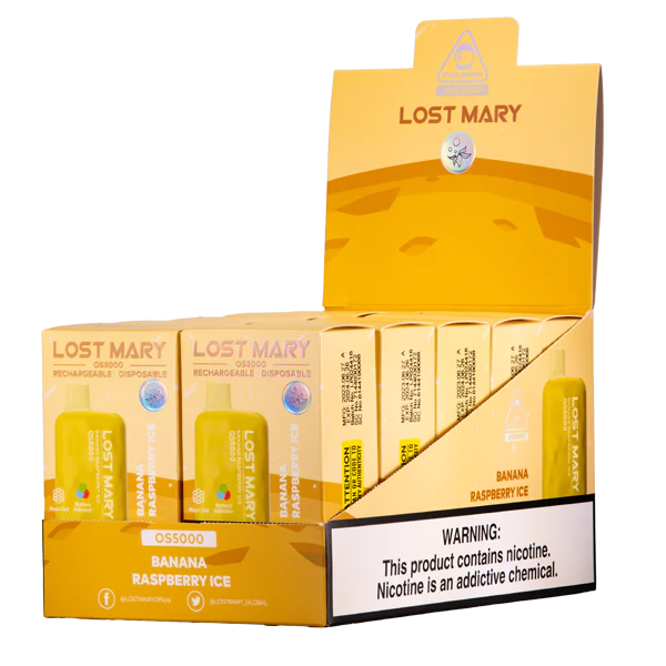 Banana Raspberry Ice Lost Mary OS5000 - Air Bar Vape Shop