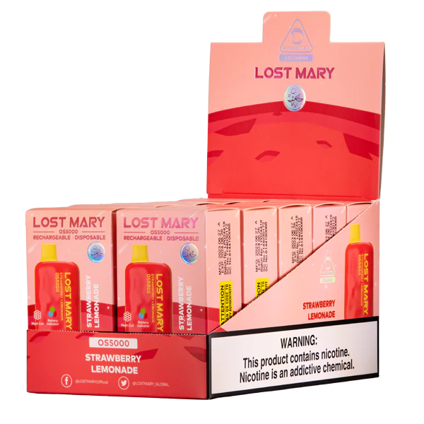 Strawberry Lemonade Lost Mary OS5000 - Air Bar Vape Shop