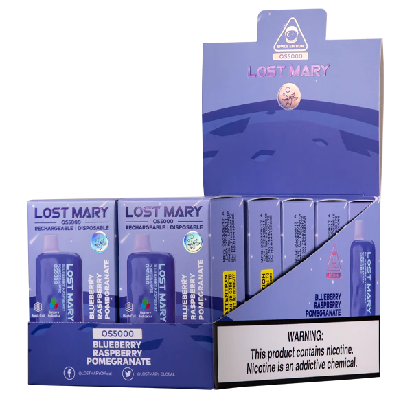 Blueberry Raspberry Pomegranate LOST MARY OS5000 - Air Bar Vape Shop