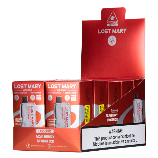 Acai Berry Storm Ice Lost Mary OS5000 Luster - Air Bar Vape Shop