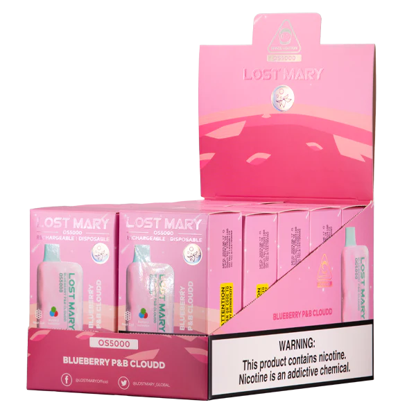 Blueberry P&B Cloudd Lost Mary OS5000 - Air Bar Vape Shop