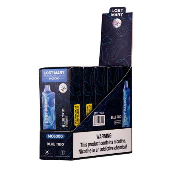 Blue Trio Lost Mary MO5000 - Air Bar Vape Shop