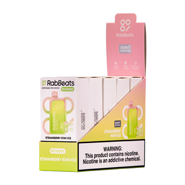 Strawberry Kiwi Ice RabBeats RC10000 - Air Bar Vape Shop
