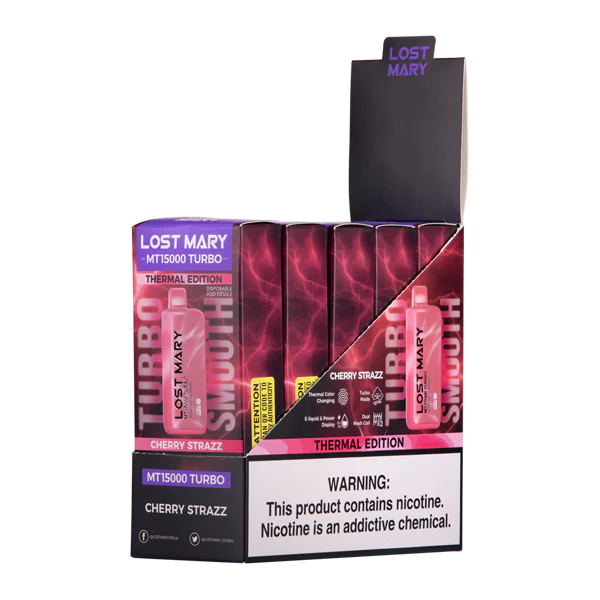 Cherry Strazz Lost Mary MT15000 Turbo - Air Bar Vape Shop