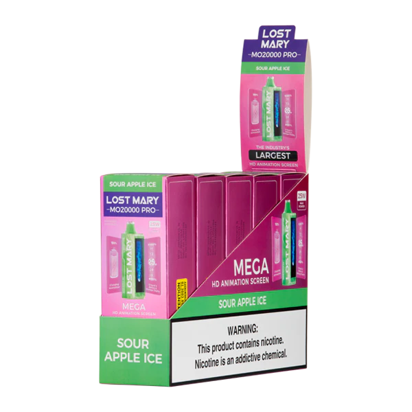Sour Apple Ice Lost Mary MO20000 PRO - Air Bar Vape Shop