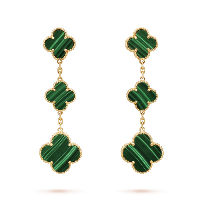 Van cleef &Arpels earrings, 3 motifs