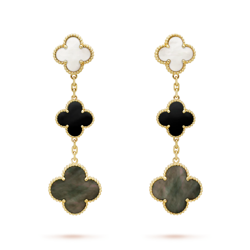 Van cleef &Arpels earrings, 3 motifs