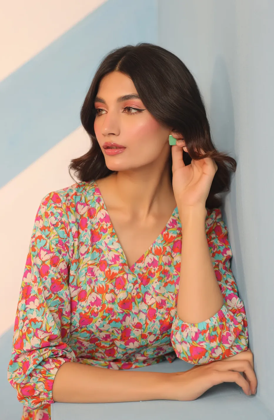 Stitched 1 Piece Printed Khaddar Shirt (WRLK23W-1006)
