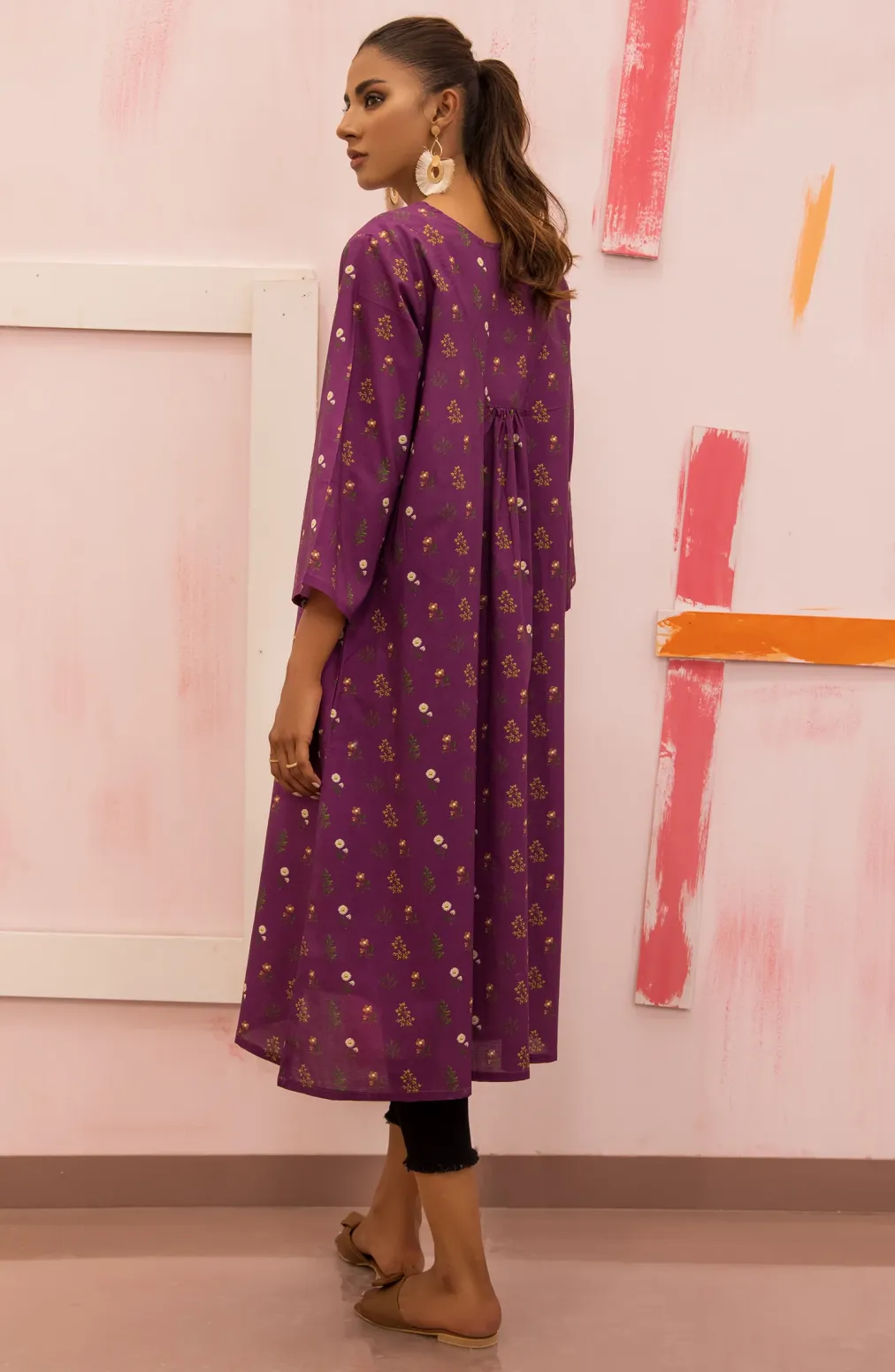 Stitched 1 Piece Printed Lawn Shirt (HCS-22-015/S MAGENTA)