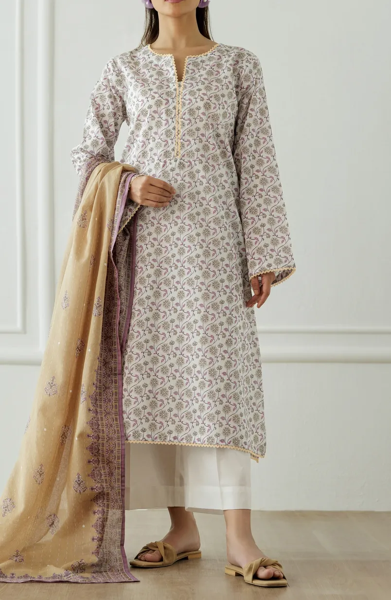 Unstitched | 3 Piece | Printed Lawn | OTL-25-290
