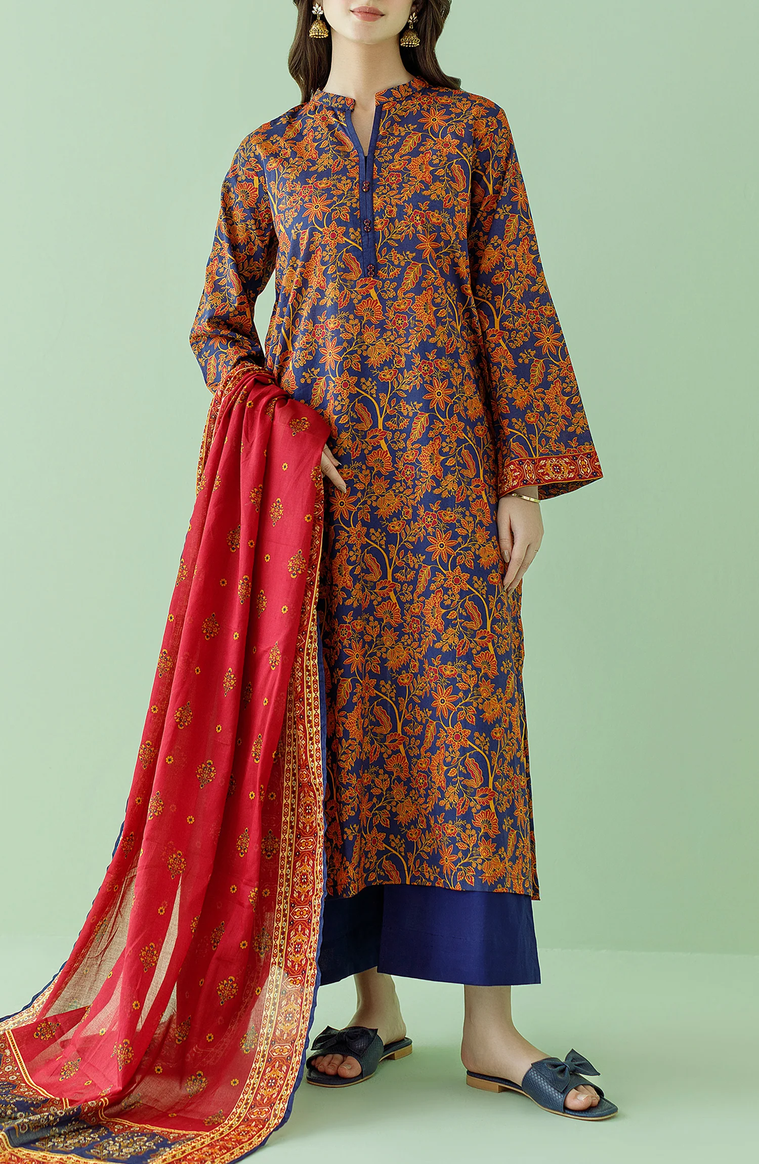 Unstitched | 3 Piece | Printed Lawn | OTL-23-356