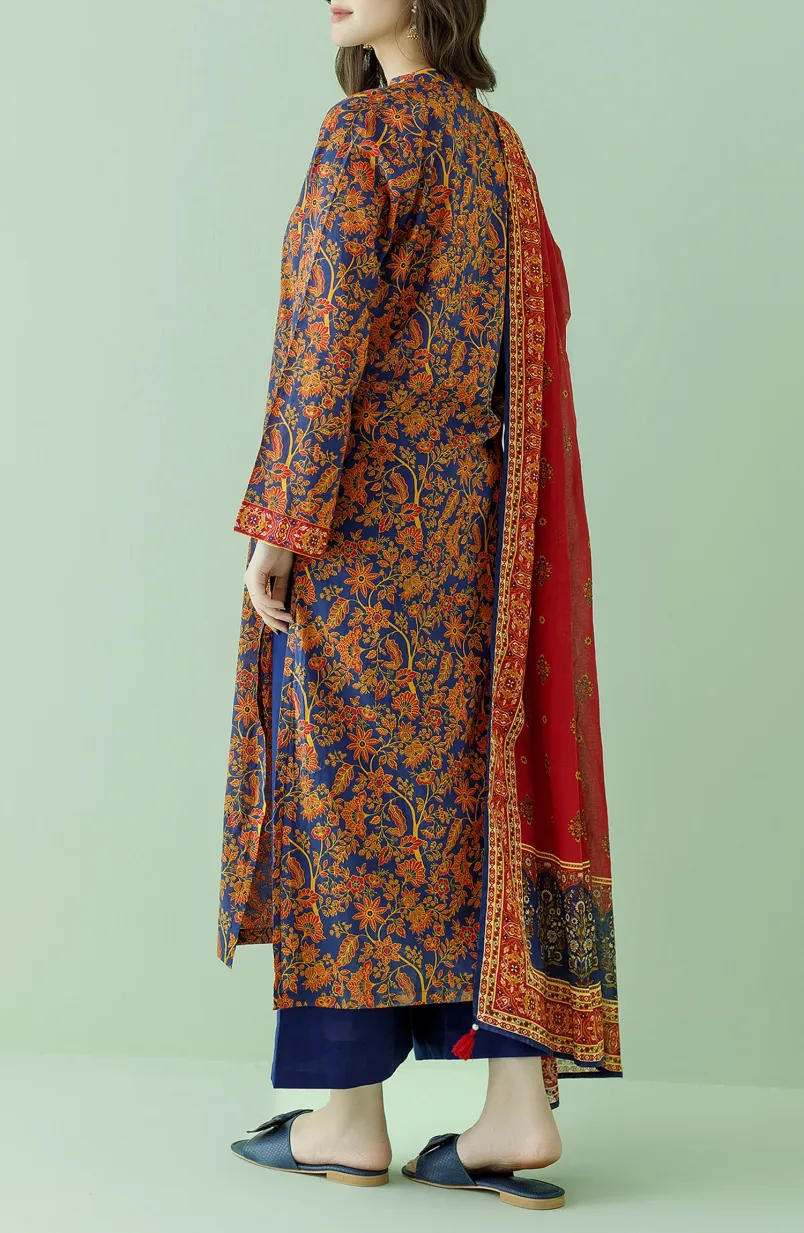 Unstitched | 3 Piece | Printed Lawn | OTL-23-356