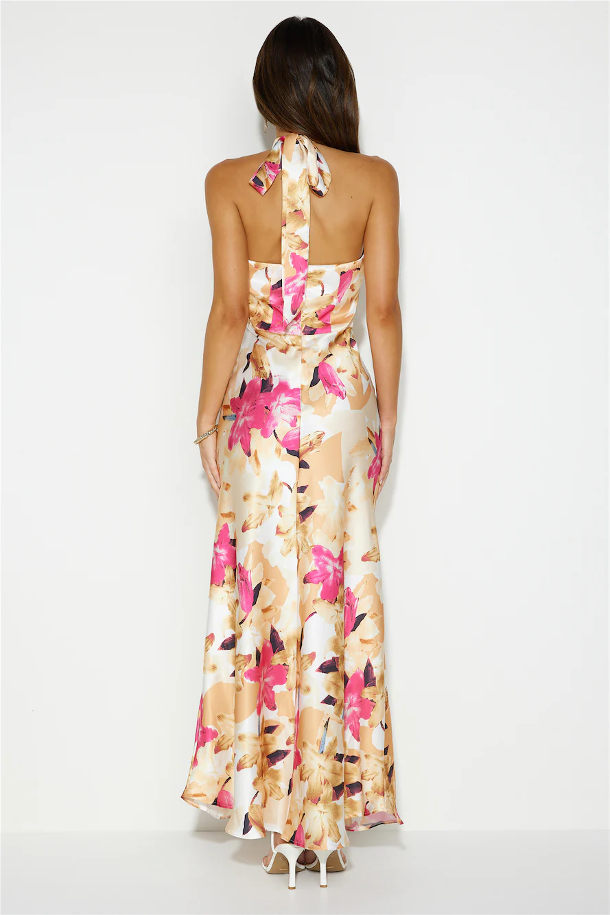 Simply Sleek Maxi Dress Pink