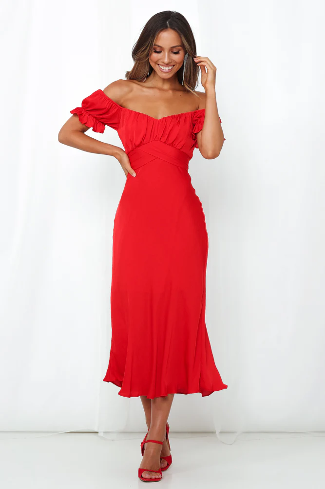 Sky Child Maxi Dress Red