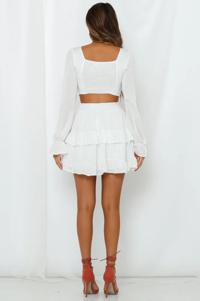 On Screen Skirt White