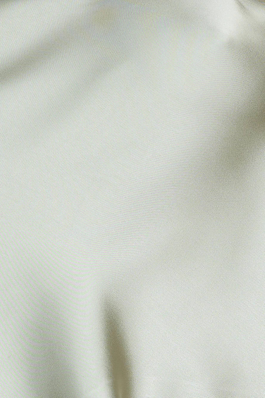 Fresh Style Satin Top Sage