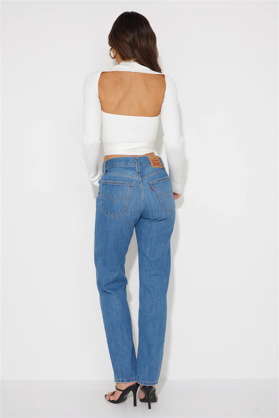 Making Progress Crop Top White