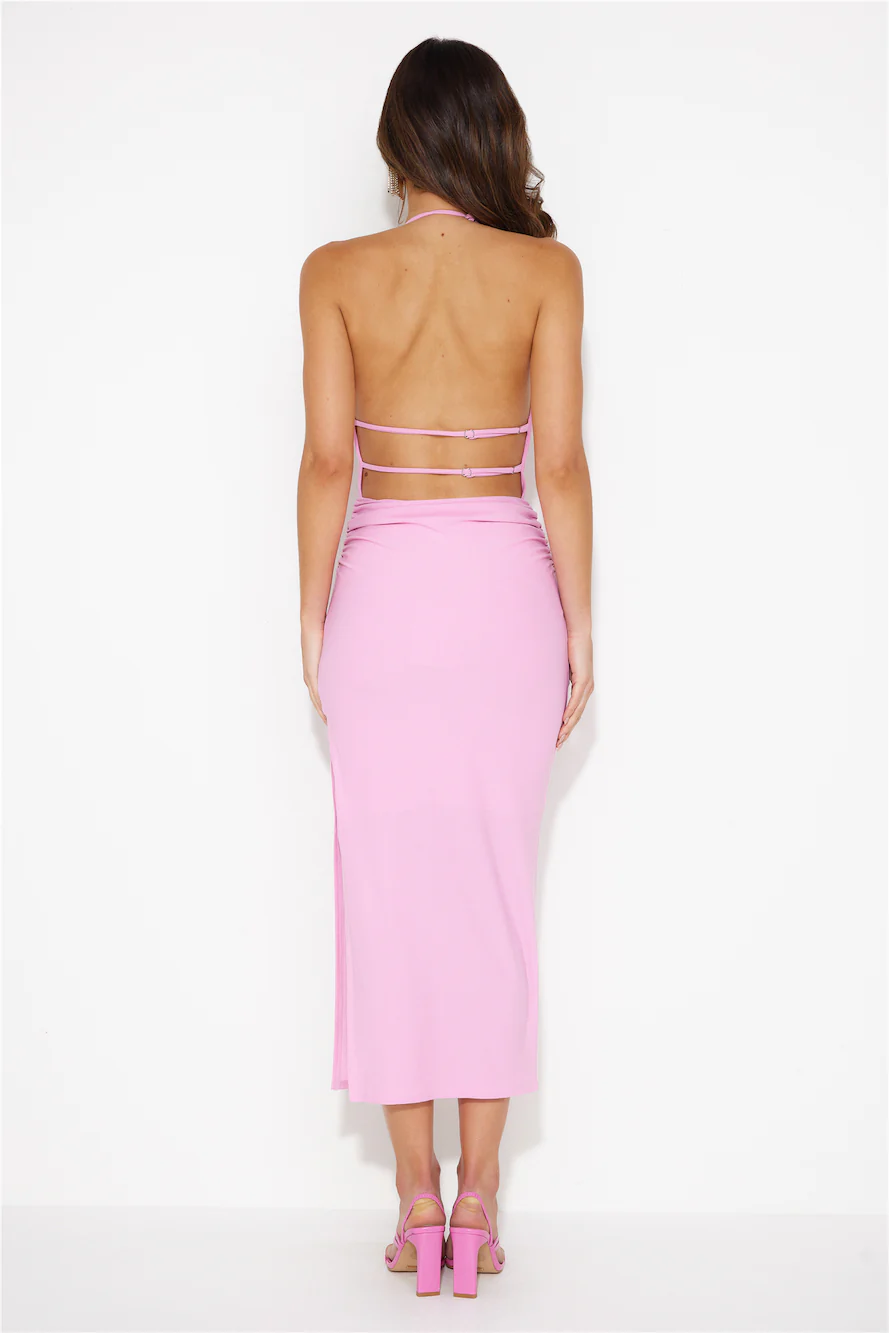 Inspired Ambitions Midi Dress Pink