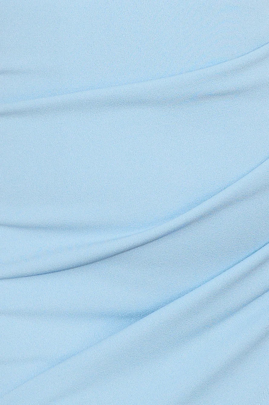 Around The Twist Mini Dress Blue