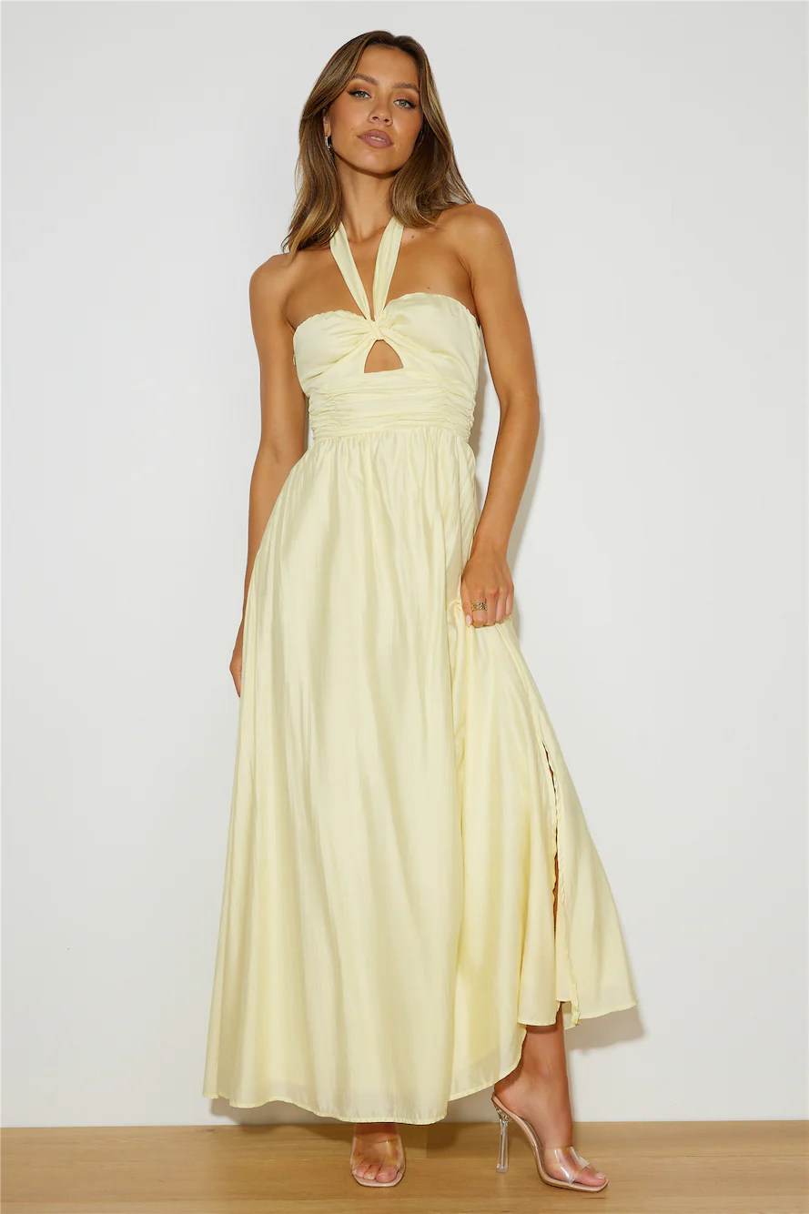 Coconut Island Maxi Dress Yellow