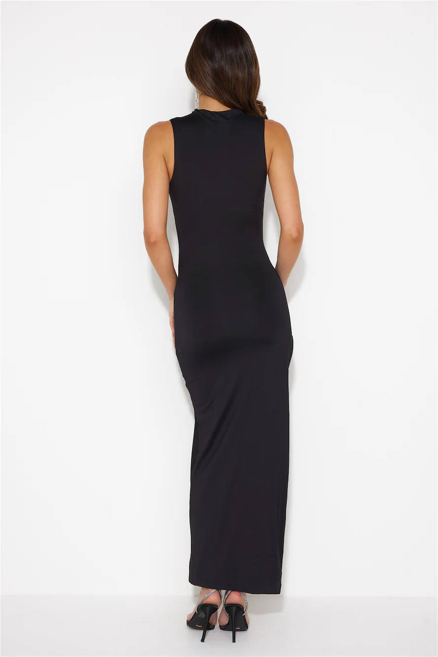 Higher Level Midi Dress Black