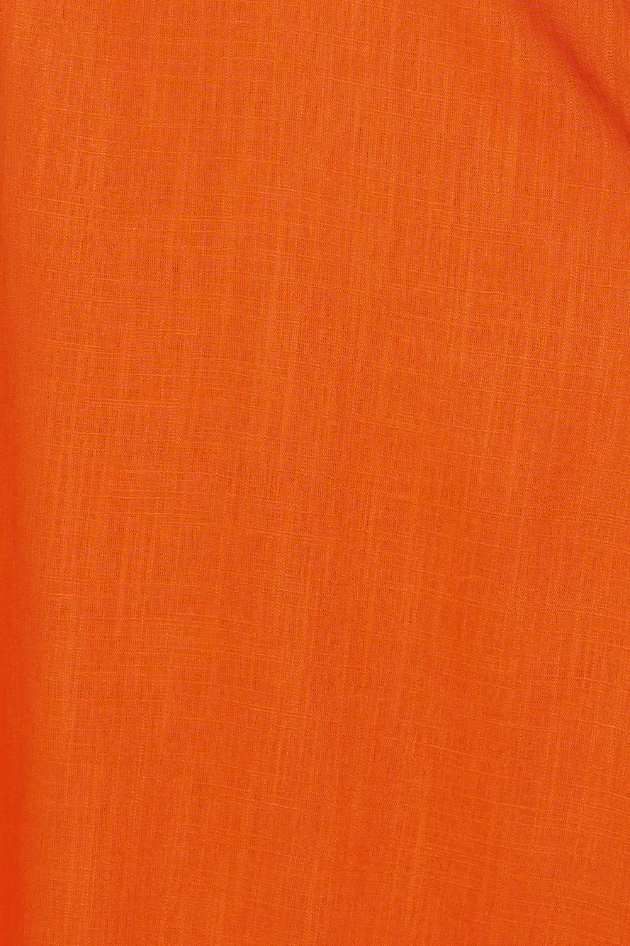 Dreamy Brunch Midi Dress Tangerine