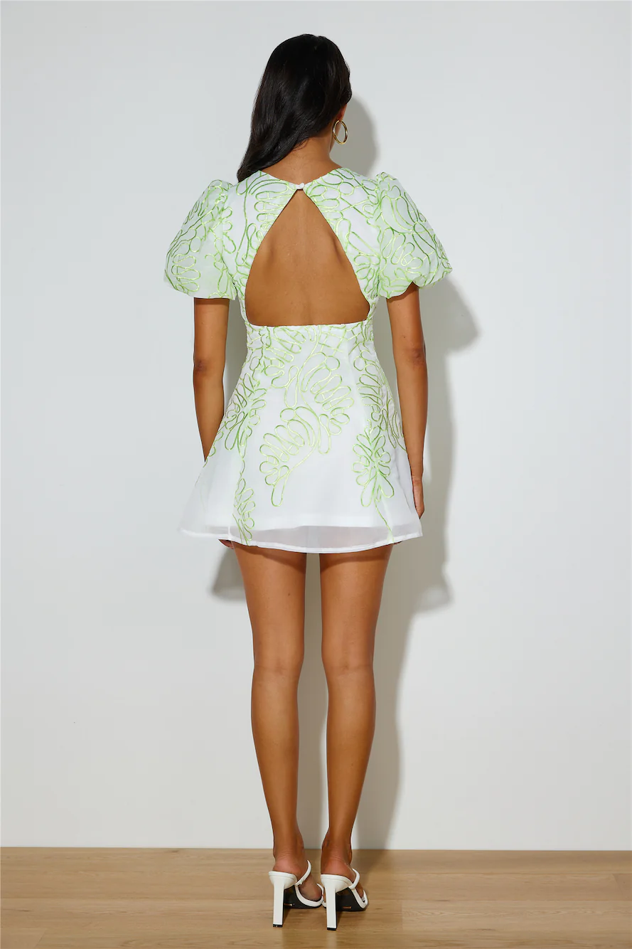 Cutest Event Mini Dress Green