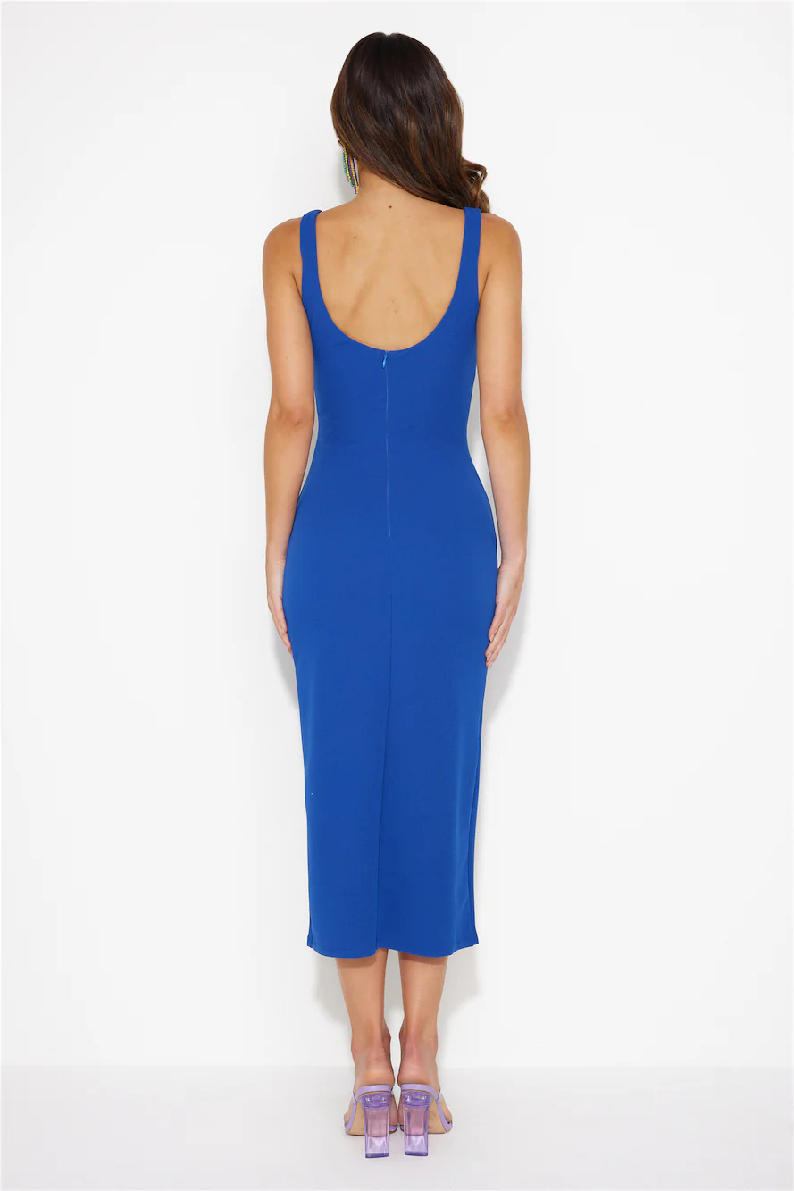All The Events Midi Dress Blue