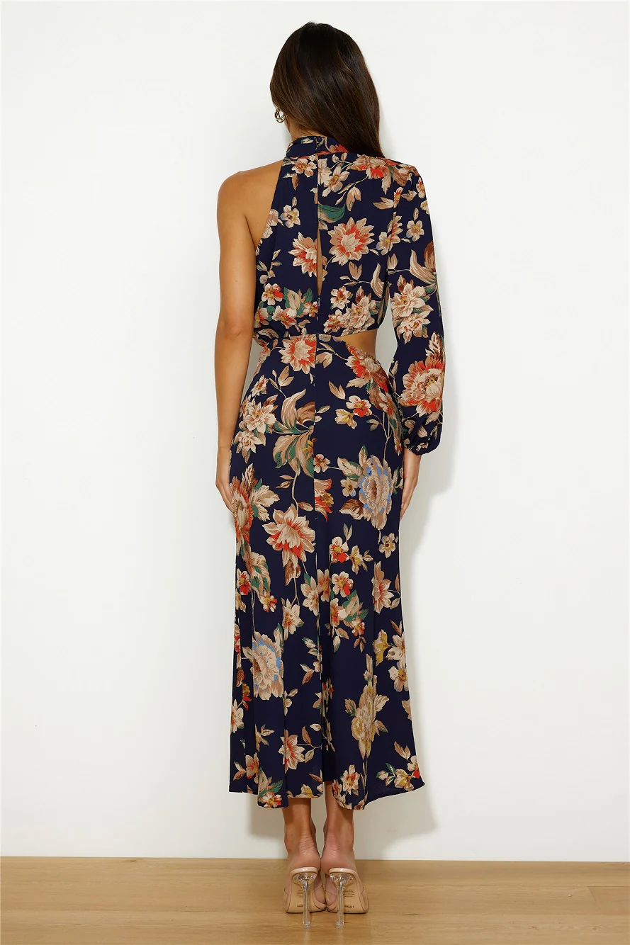 Love Your Needs Midi Dress Navy