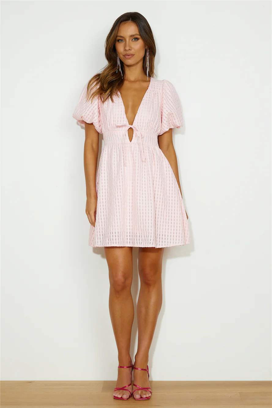 Flowers For You Mini Dress Pink