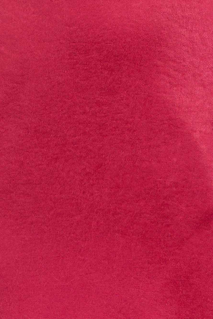 Bring The Romance Satin Maxi Dress Red