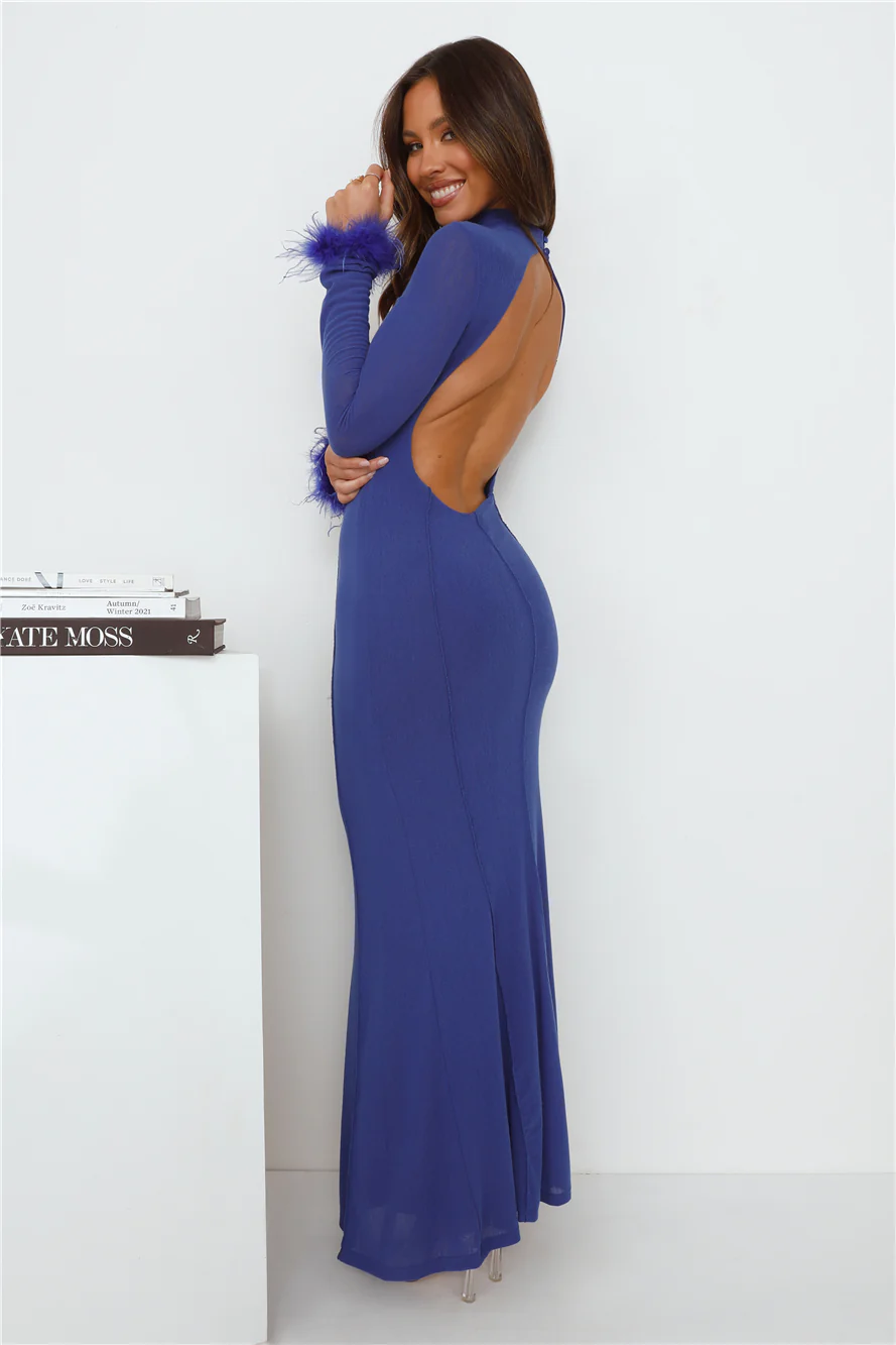 RUNAWAY Ramoni Maxi Dress Sapphire