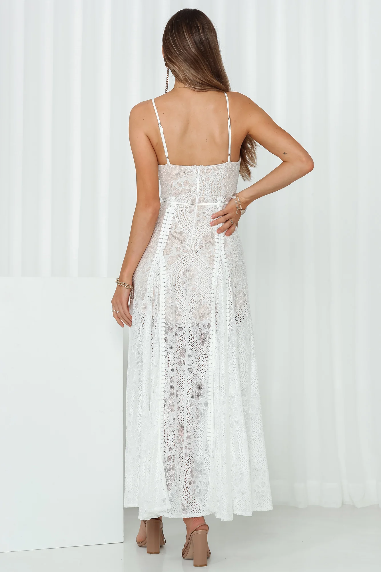 Girls In Spain Maxi Dress White