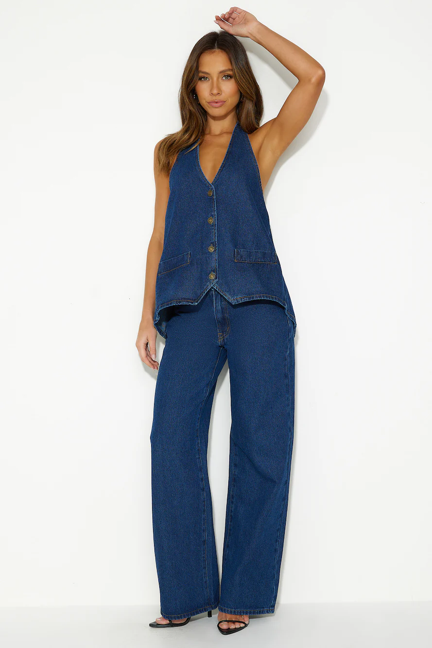 LIONESS Top Model Jean Dark Denim