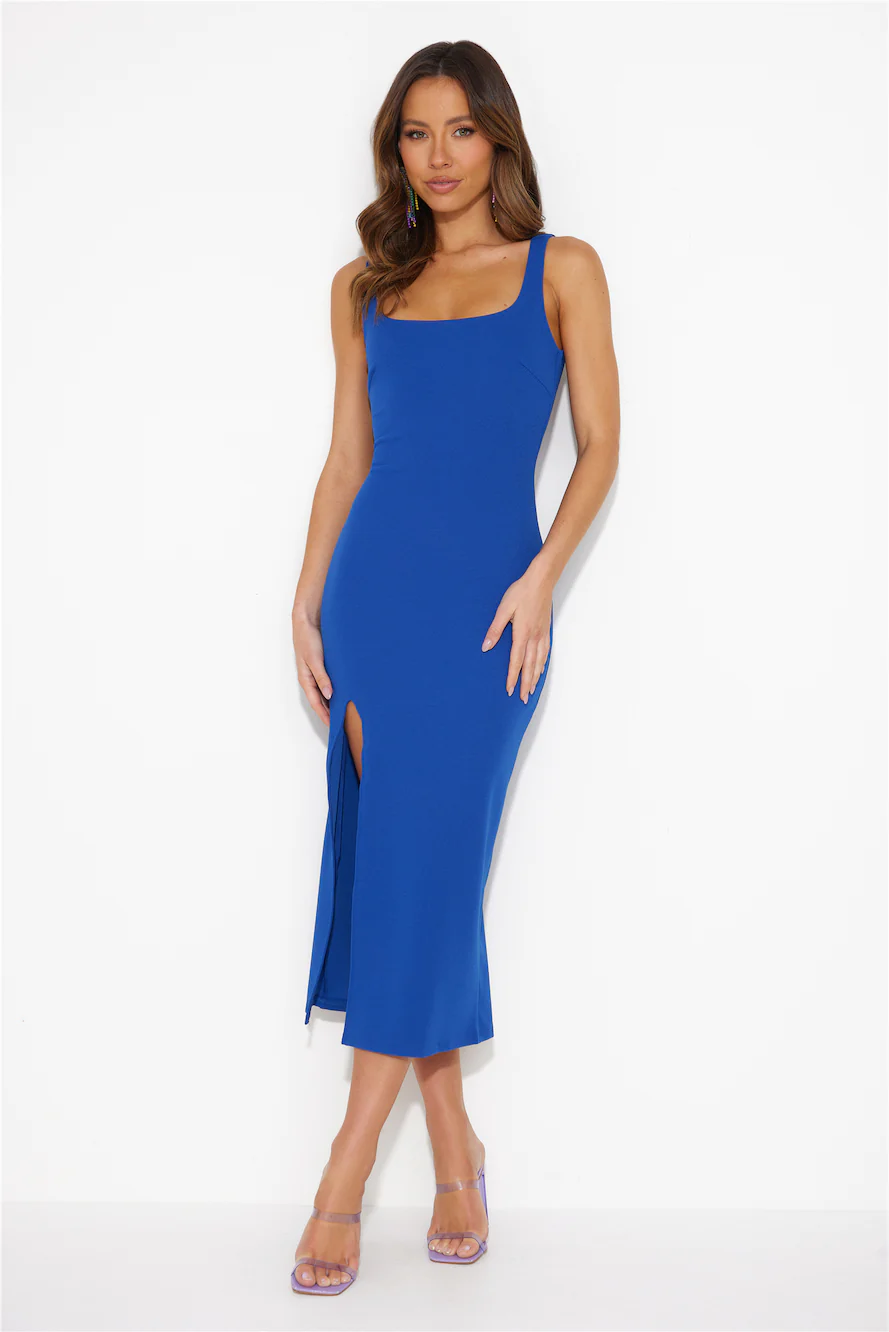 All The Events Midi Dress Blue