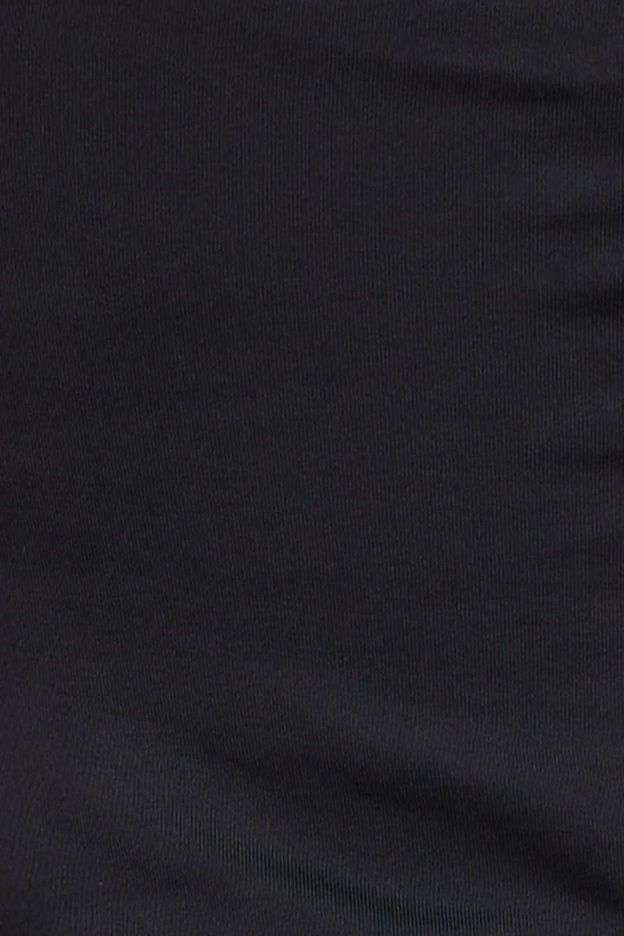 Raced Thoughts Crop Top Black