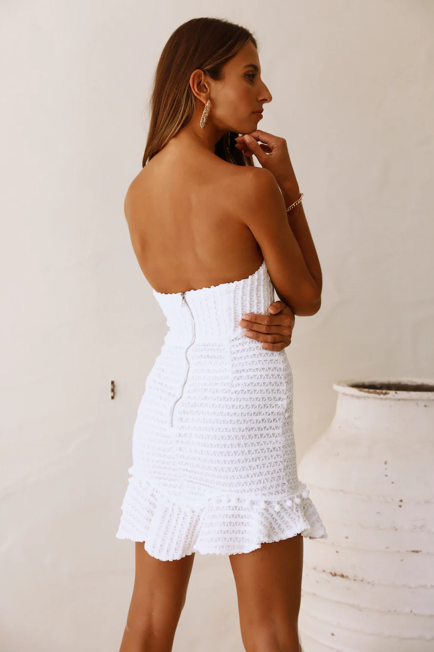 Chase That Feeling Dress White