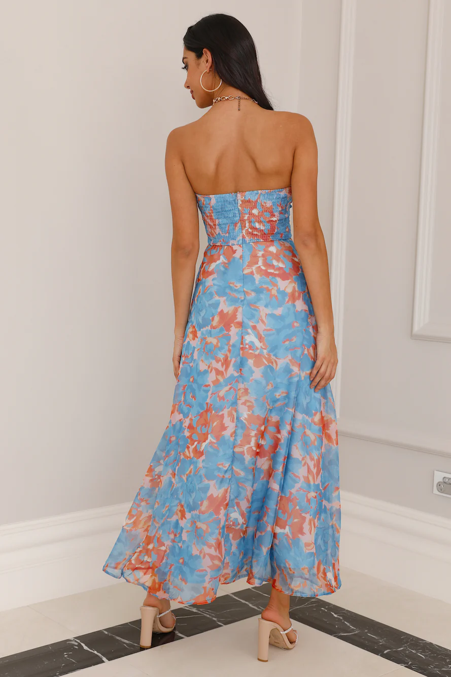 Love Fantasy Midi Dress Blue