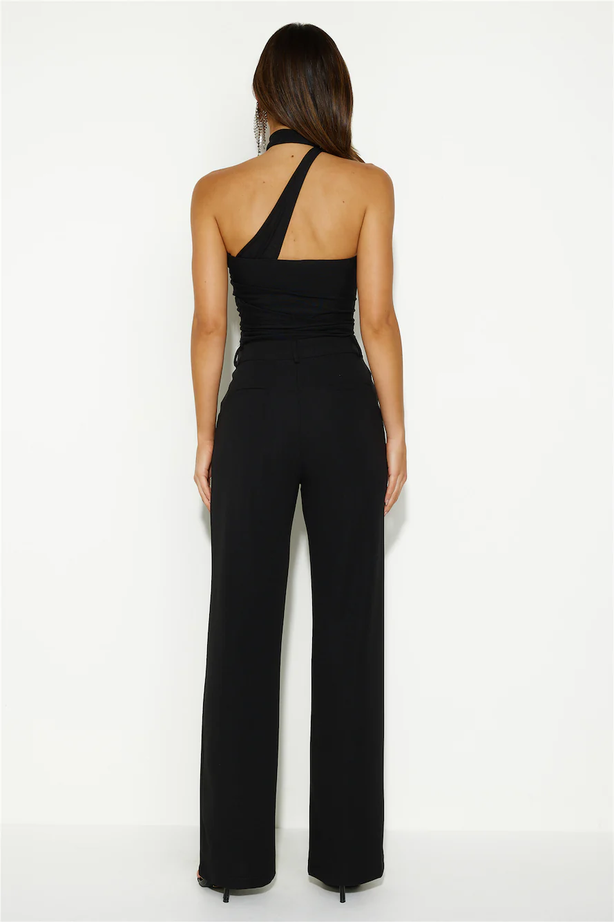 Seen Together Mesh Crop Top Black